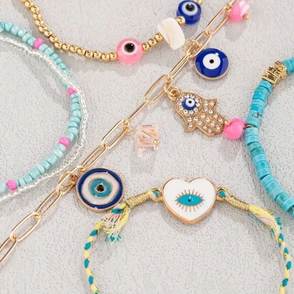 Evil Eye Ankle Bracelet - Picture 3 of 6